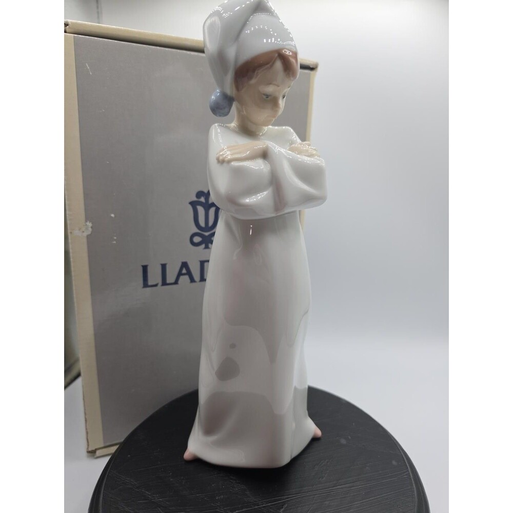 Lladro 6483 It's Morning Already Porcelain Figurine Retired 1997 Original Box